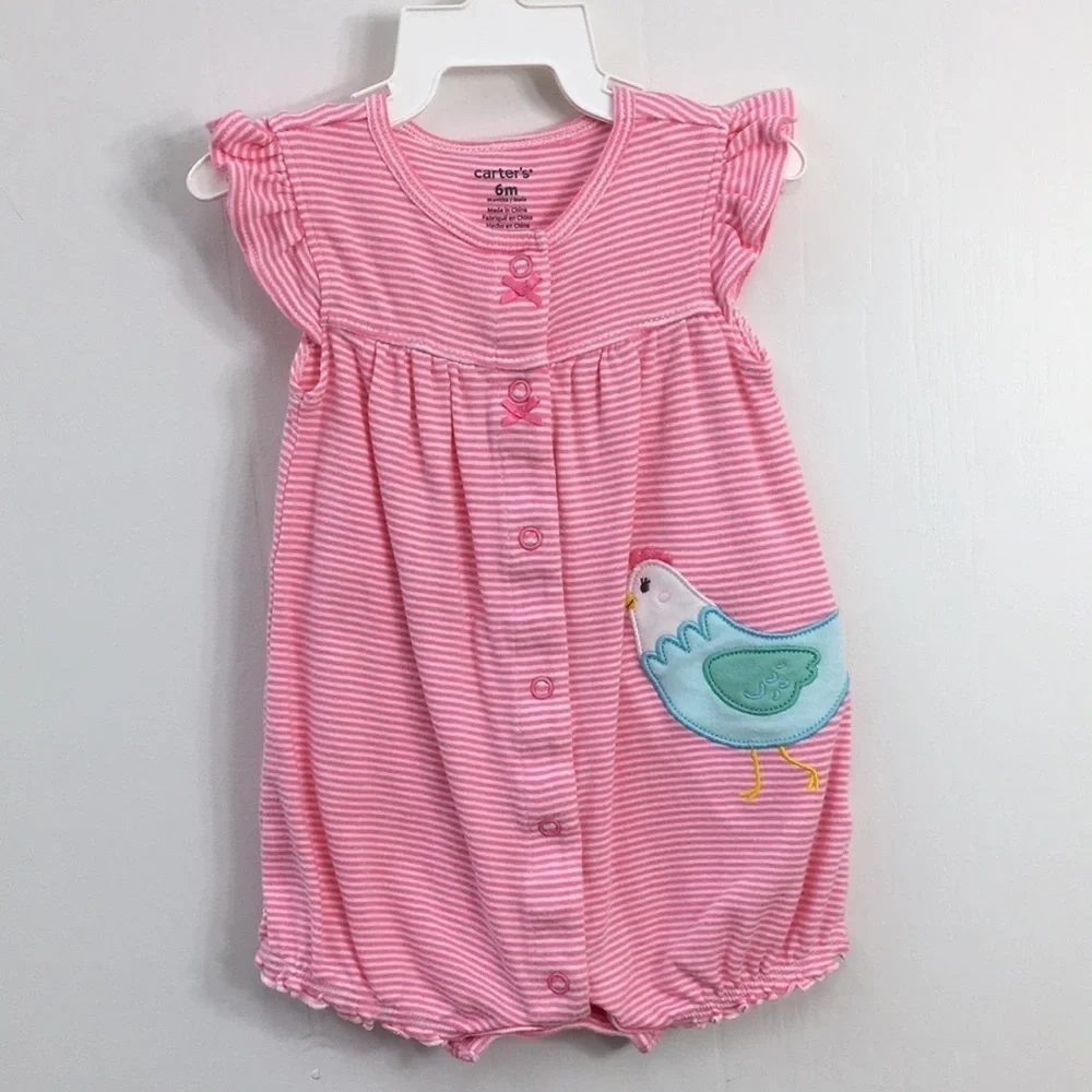 Carters Girls Summer Outfit Bundle of 6 Size 6mo EXCELLENT Condition